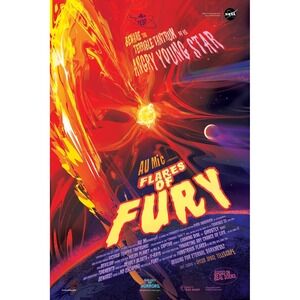 NASA AU Mic Flares of Fury Solar System Poster Space Science Art